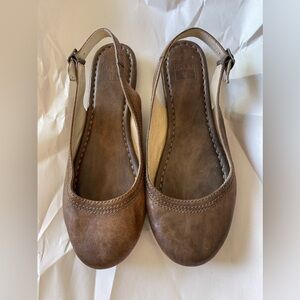 Frye Leather Slingback Flats